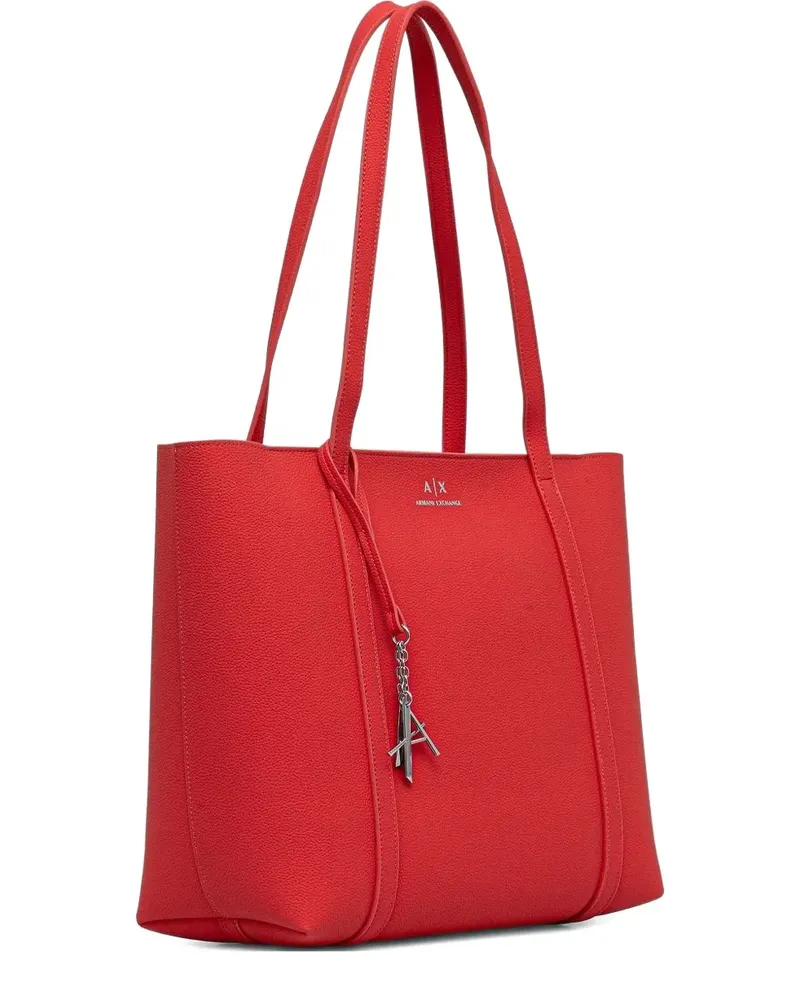 Armani Exchange Shopper mit Logo-Anhänger - Rot Rot