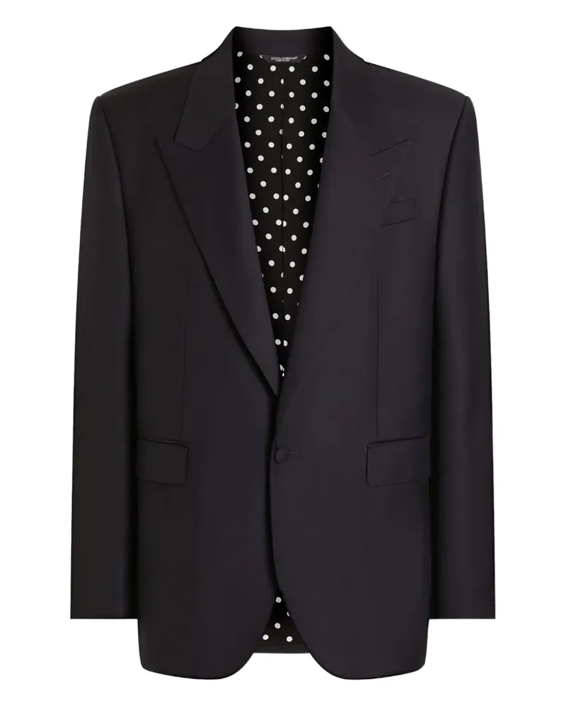 Dolce & Gabbana Einreihige Jacke - Blau Blau