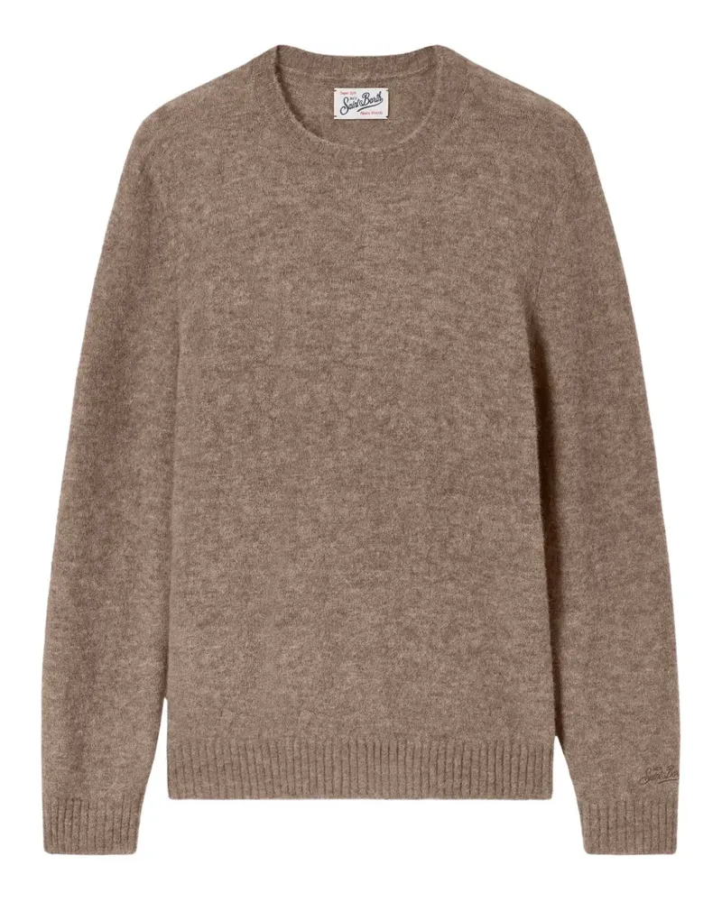 MC2 Saint Barth Regent crew-neck embroidered-logo sweater - Braun Braun