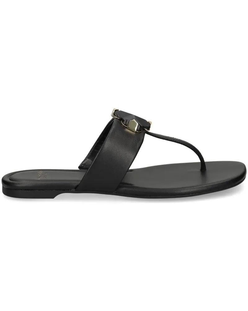 Kate Spade Flache Sandalen mit Zehensteg - Schwarz Schwarz