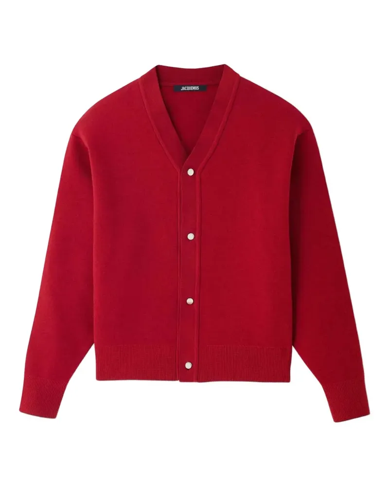 Jacquemus Doppio V-neck cardigan - Rot Rot