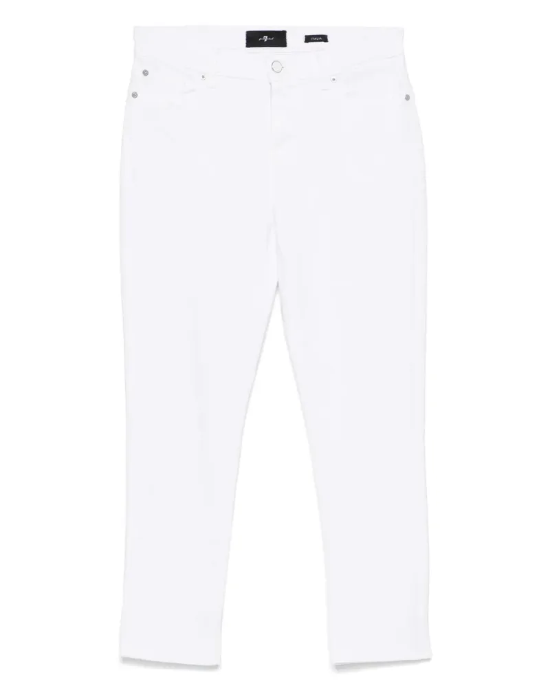 7 for all mankind Josefina Hose - Weiß Weiß