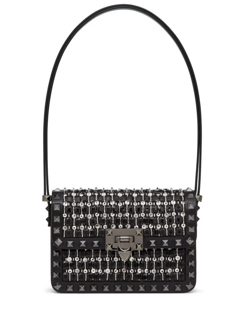 Valentino Garavani Kleine Rockstud23 Schultertasche - Schwarz Schwarz