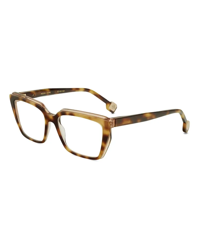 Etnia Barcelona Noon Brille mit geometrischem Gestell - Braun Braun