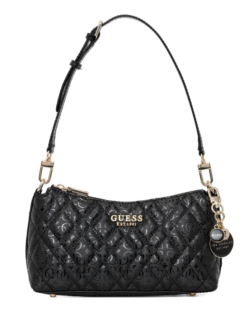 Guess Gesteppte Isemay Schultertasche - Schwarz Schwarz