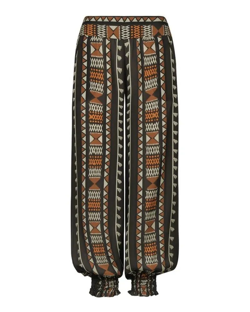 Johanna Ortiz Nareem geometric-print tapered trousers - Grün Grün