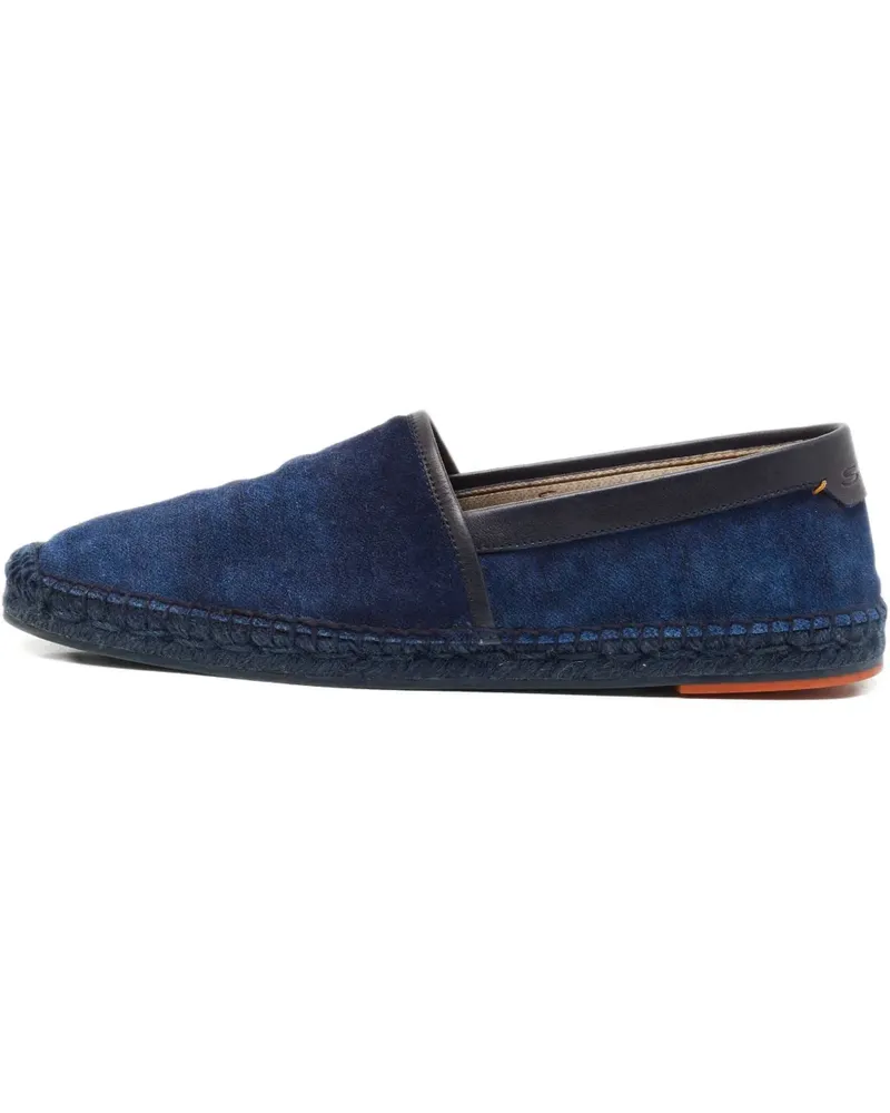 Santoni denim slip-on espadrilles - Blau Blau
