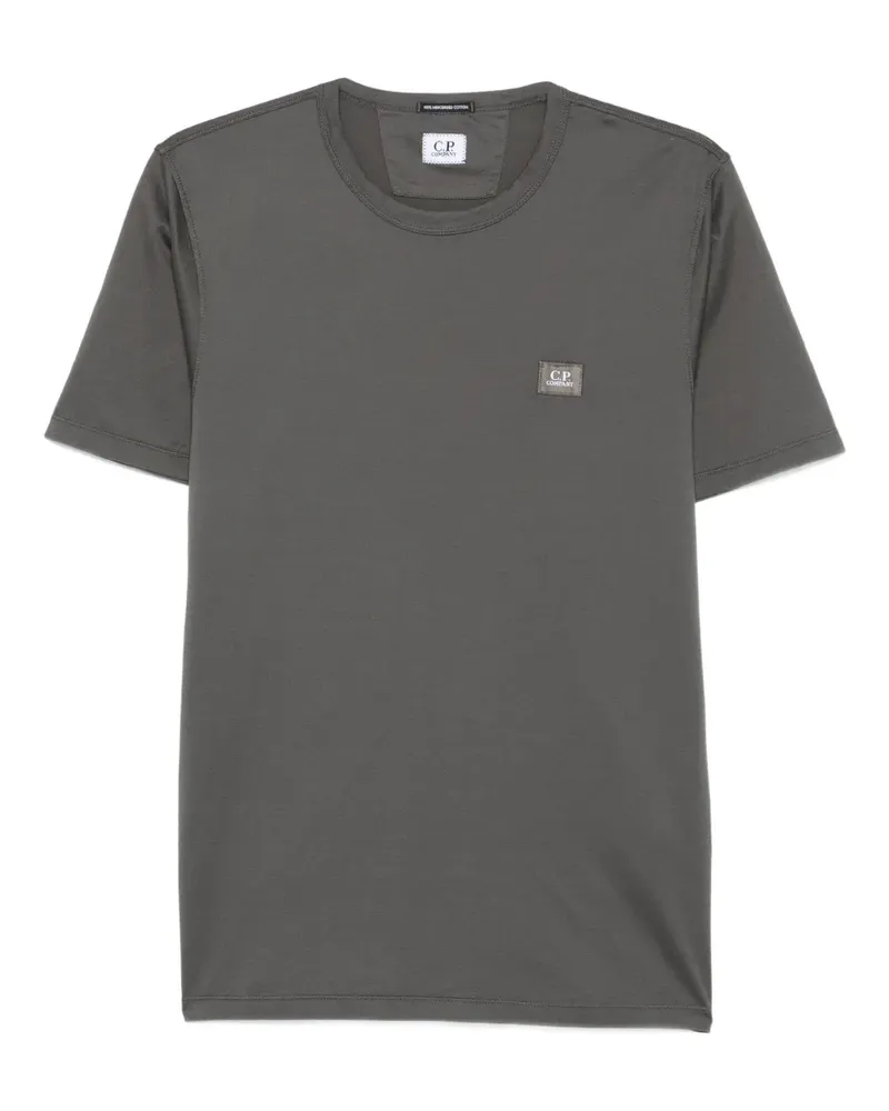 C.P. Company T-Shirt mit Logo-Patch - Grün Grün