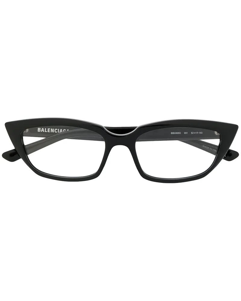 Balenciaga Cat-Eye-Brille - Schwarz Schwarz