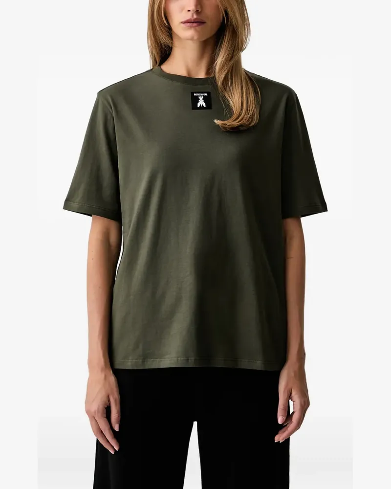 Patrizia Pepe T-Shirt mit Logo-Patch - Grün Grün
