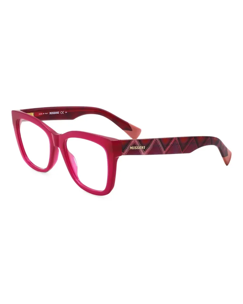 Missoni Eckige Sonnenbrille mit Zickzackmuster - Rosa Rosa