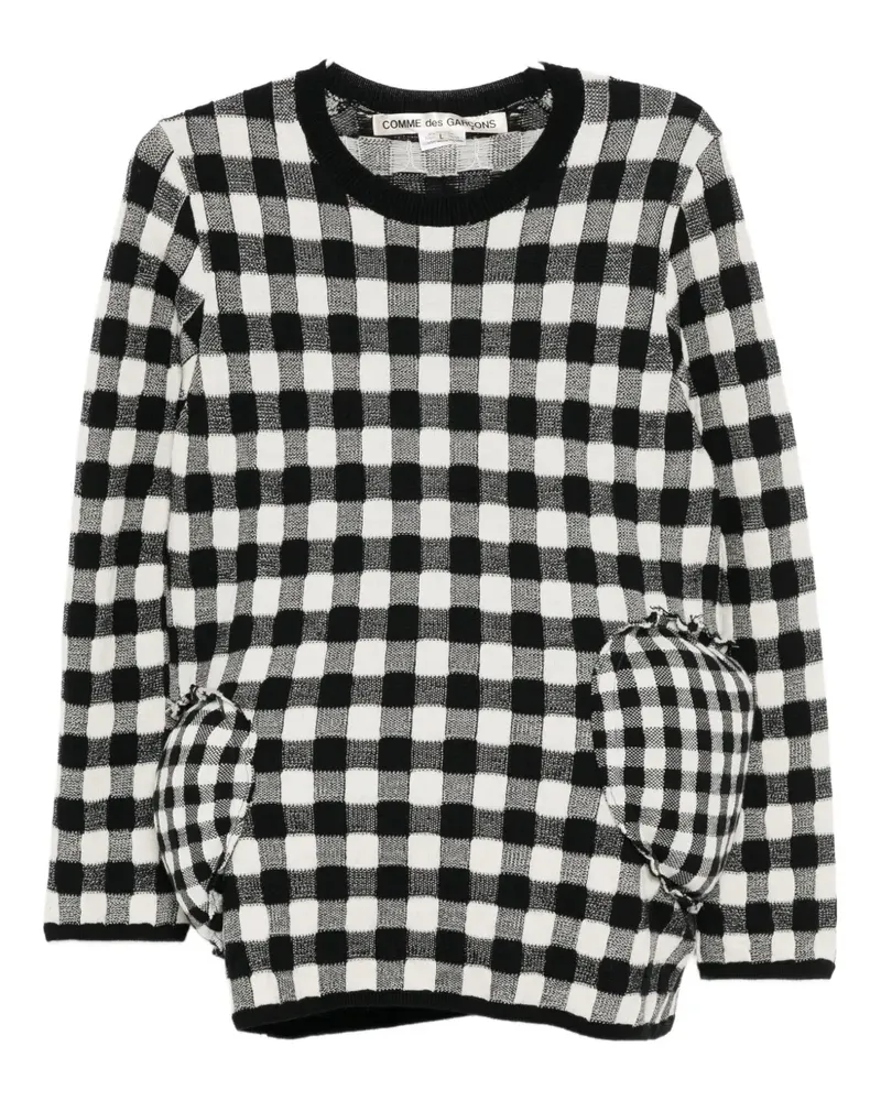 Comme des Garçons checked jumper - Schwarz Schwarz