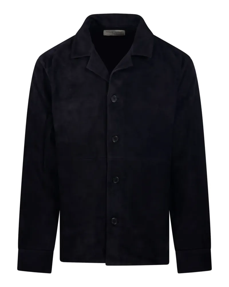 Officine Generale Langärmelige Hemdjacke - Blau Blau