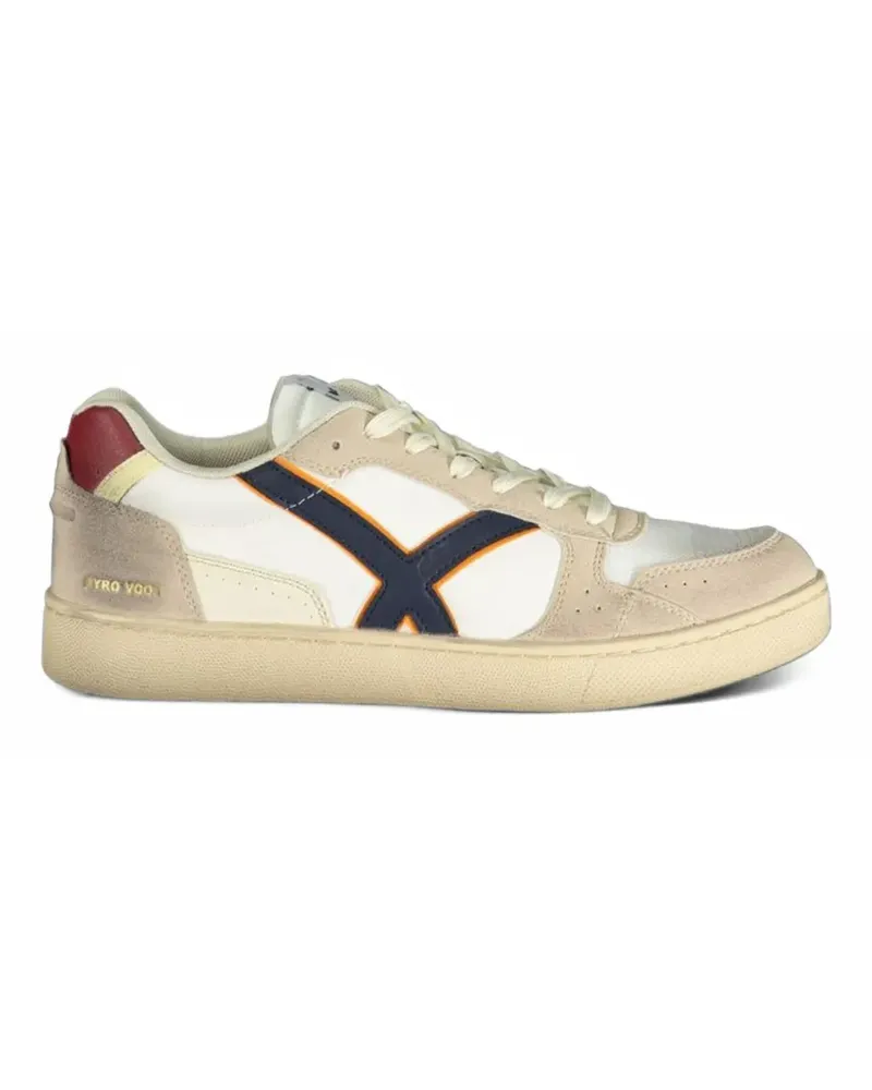 Gas Sneakers mit Logo-Patch - Weiß Weiß
