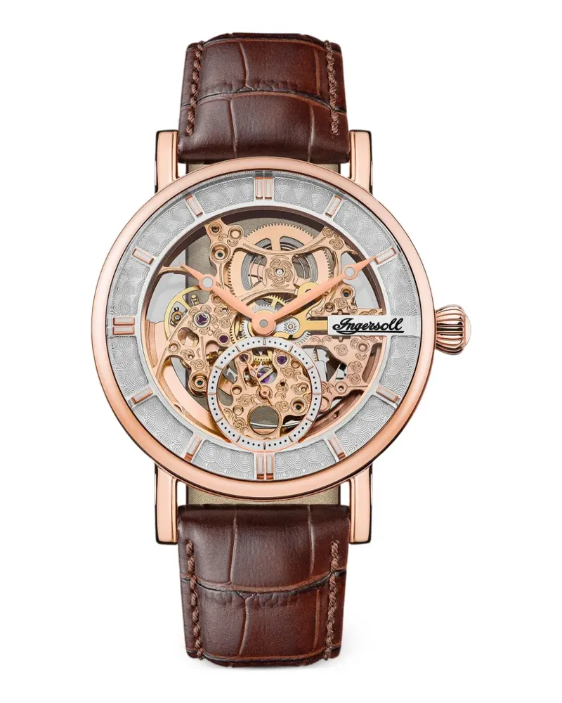 Ingersoll Herald Skeleton Armbanduhr 40mm - Rosa Rosa