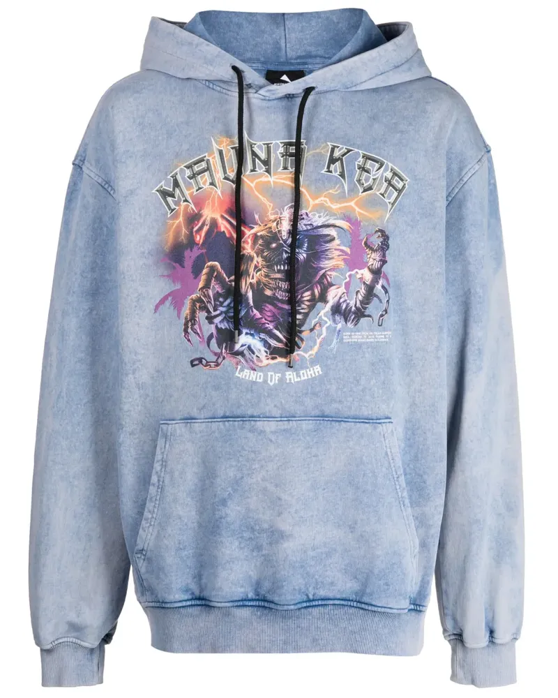 MAUNA KEA Hoodie mit Logo-Print - Blau Blau