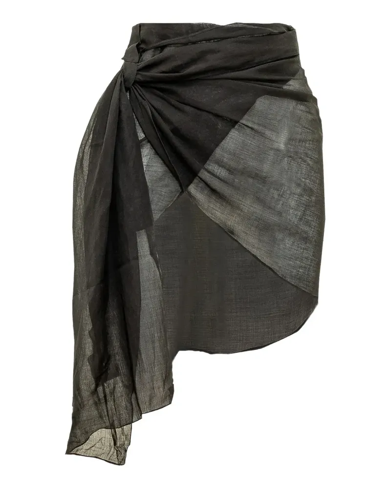Kate Cate Kim sarong-style skirt - Schwarz Schwarz