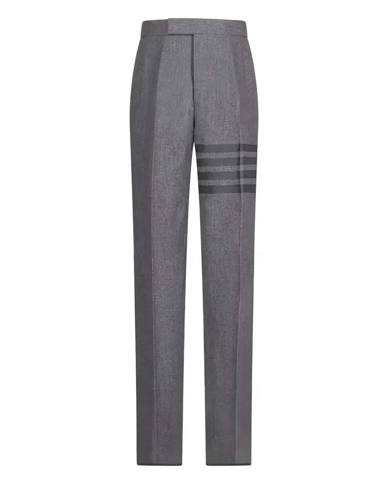Thom Browne Flanellhose mit Streifen - Grau Grau