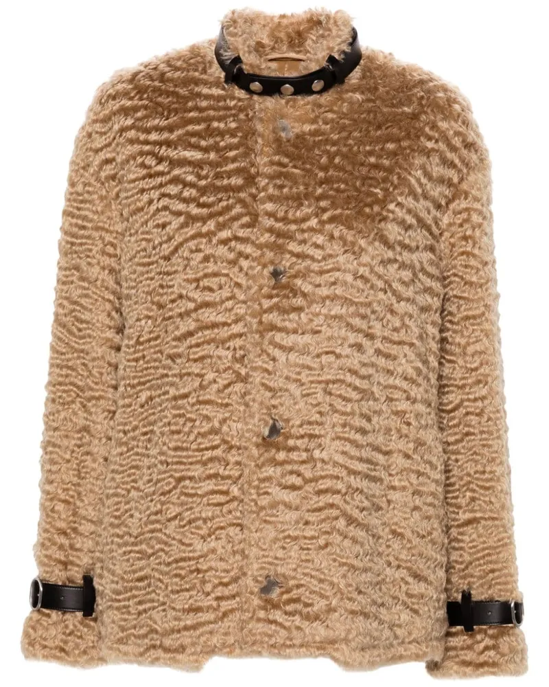 Jil Sander Jacke aus Pelz - Braun Braun