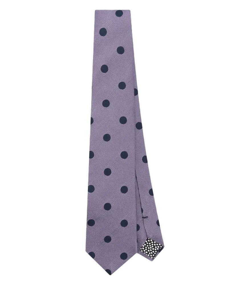 Paul Smith Krawatte mit Polka Dots Violett