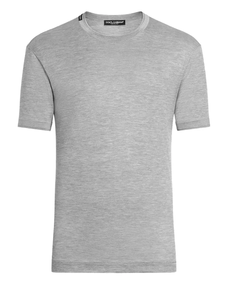 Dolce & Gabbana T-Shirt aus Seide - Grau Grau