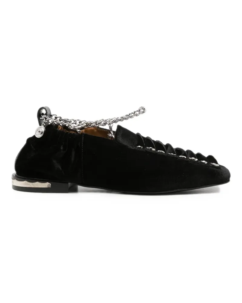 Toga chain-embellished loafers - Schwarz Schwarz