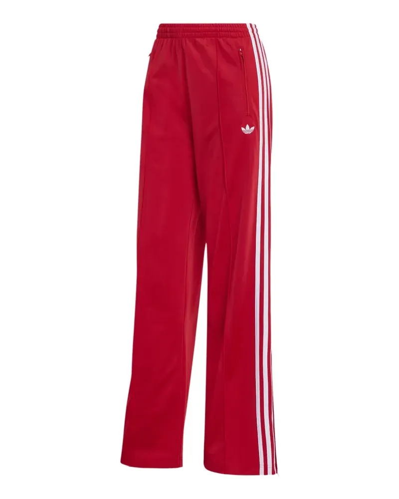 adidas Firebird stripe split track pants - Rot Rot