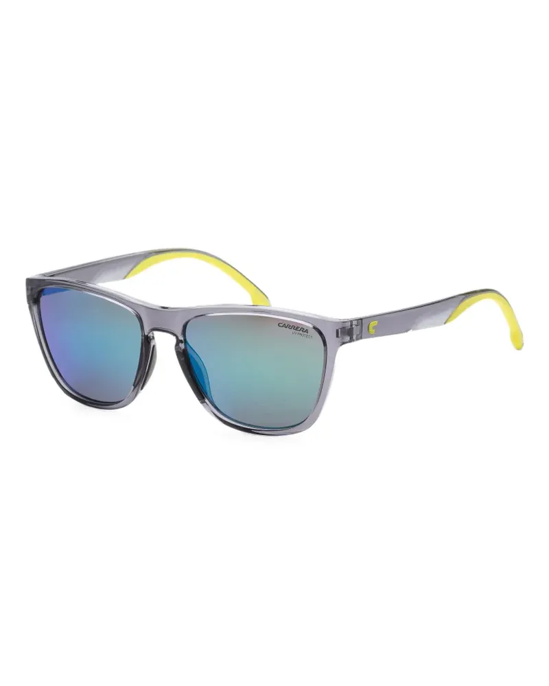 Carrera Sonnenbrille mit eckigem Gestell - Grau Grau