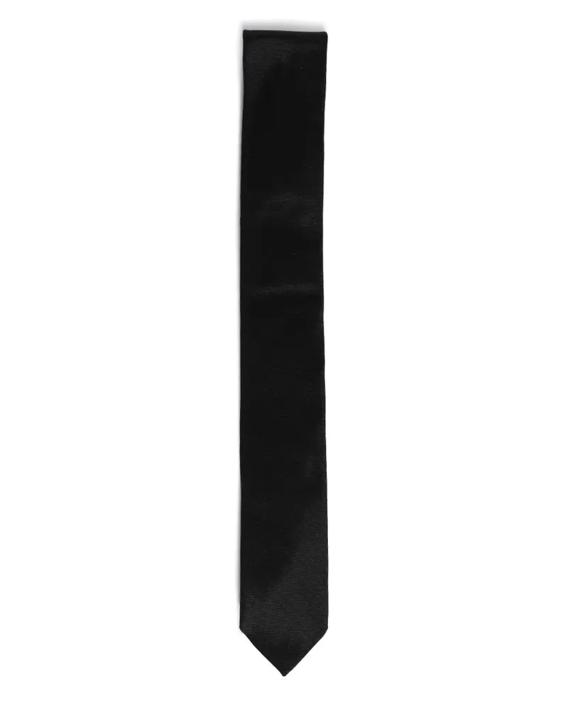 Jil Sander Krawatte aus Satin Schwarz