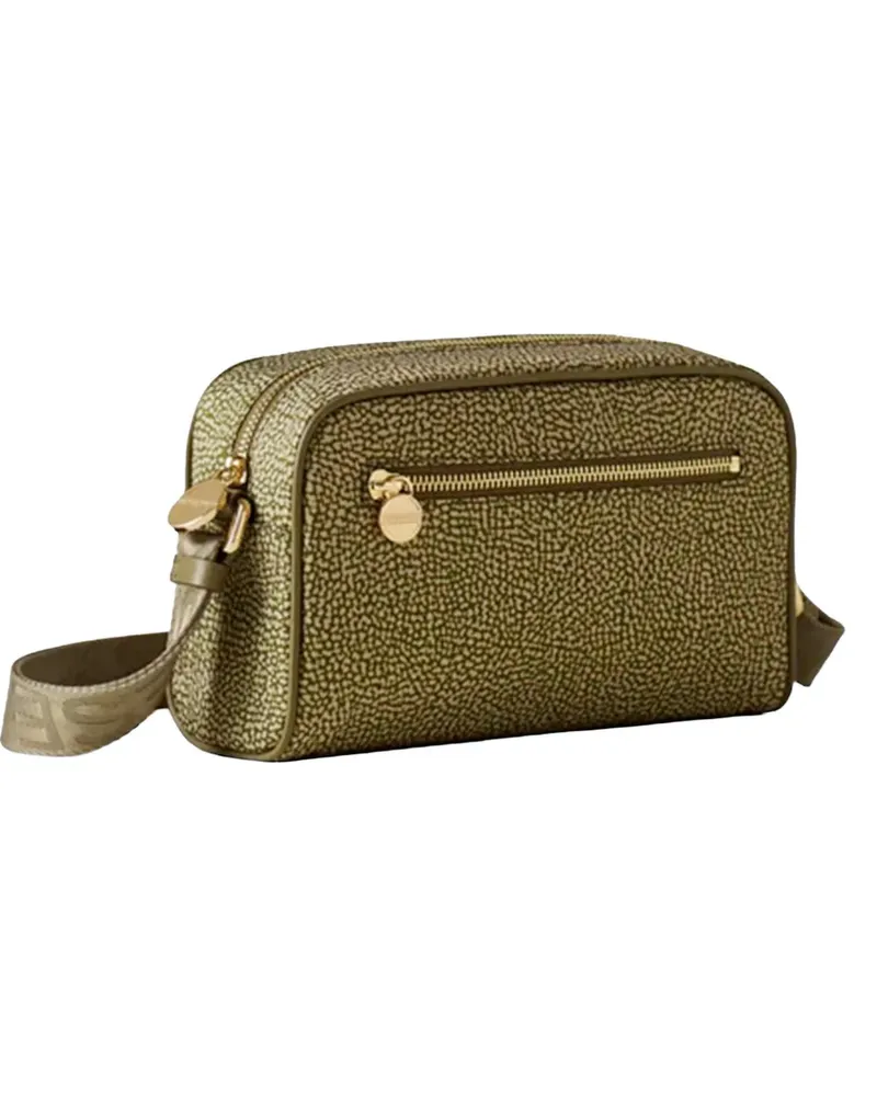 Borbonese logo-strap shoulder bag - Grün Grün