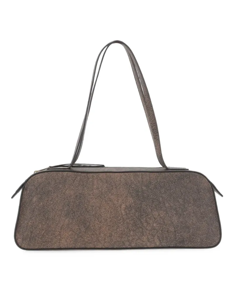 KHAITE Schultertasche mit Riss-Effekt - Braun Braun