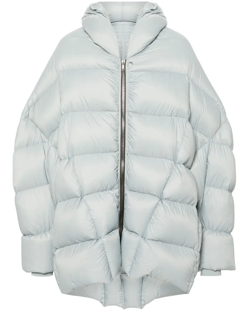Rick Owens Jumbo Hooded Peter Coat - Blau Blau