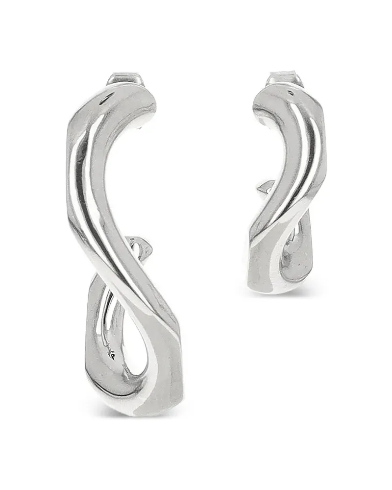 Justine Clenquet Yara twisted earrings - Silber Silber