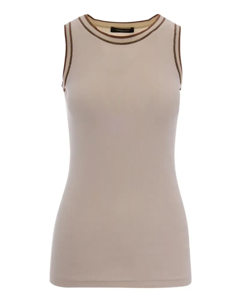 Fabiana Filippi Geripptes Stricktop - Nude Nude
