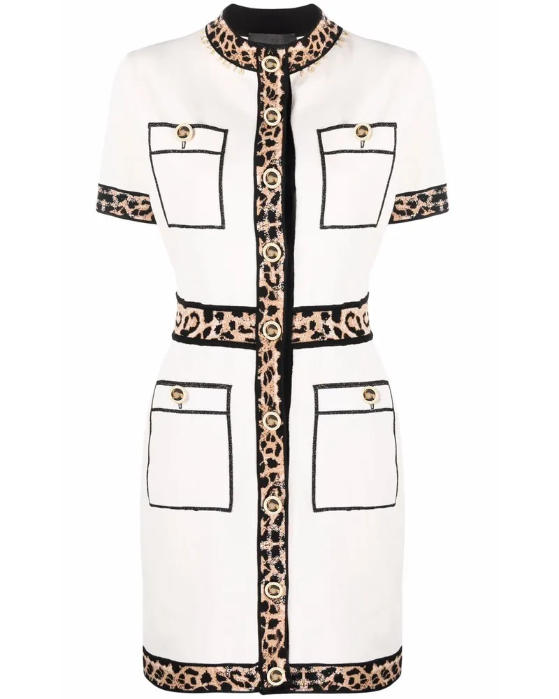 Philipp Plein Kleid mit Leopardenmuster - Nude Nude
