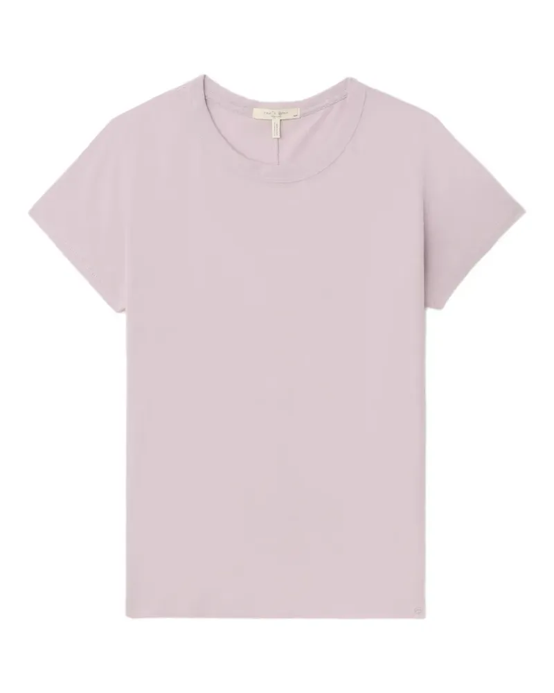 Rag & Bone T-Shirt mit geripptem Saum - Rosa Rosa