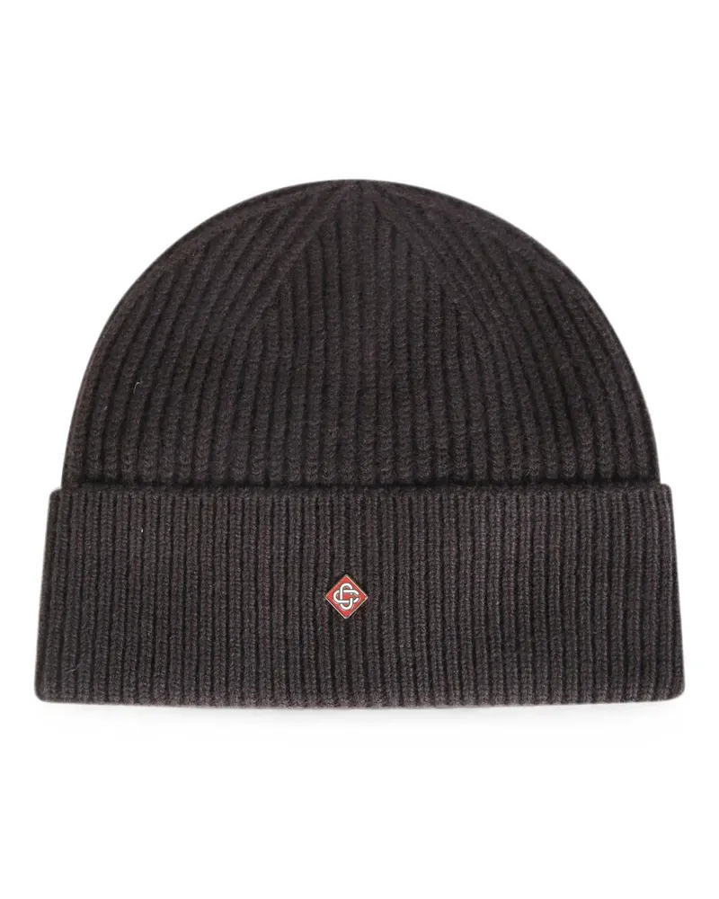 Casablanca Paris Gerippte Beanie - Braun Braun