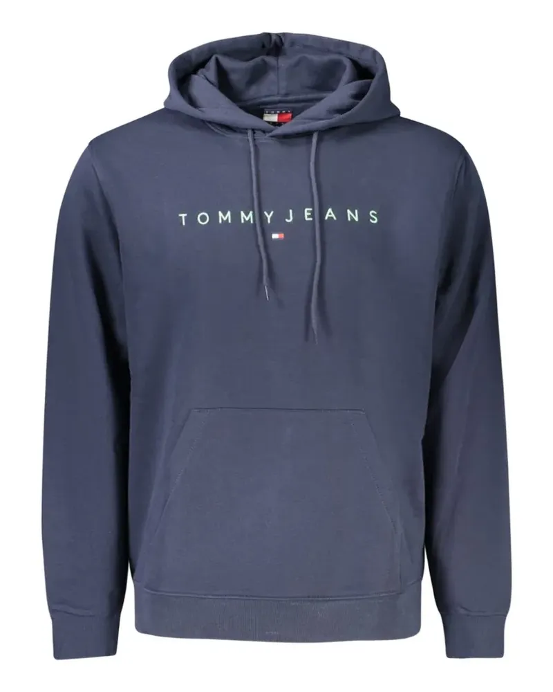 Tommy Hilfiger logo-embroidered hoodie - Blau Blau