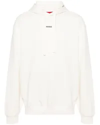 HUGO BOSS Hoodie mit Logo-Print Nude