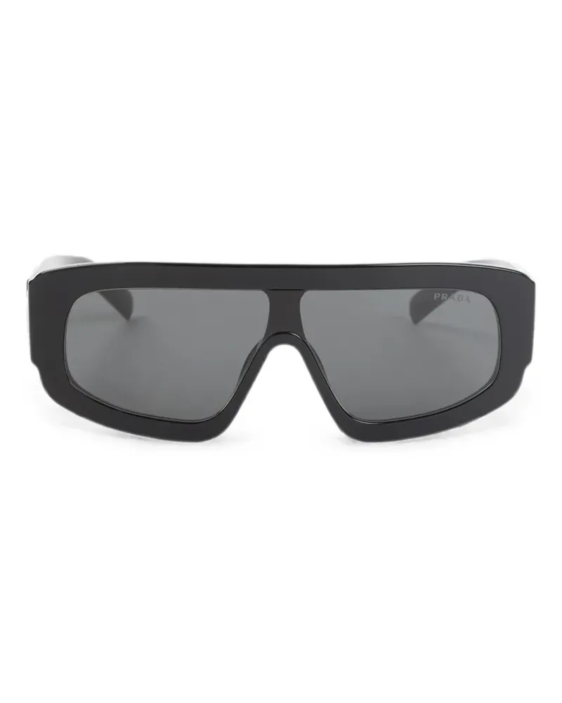 Prada mask-frame sunglasses - Schwarz Schwarz