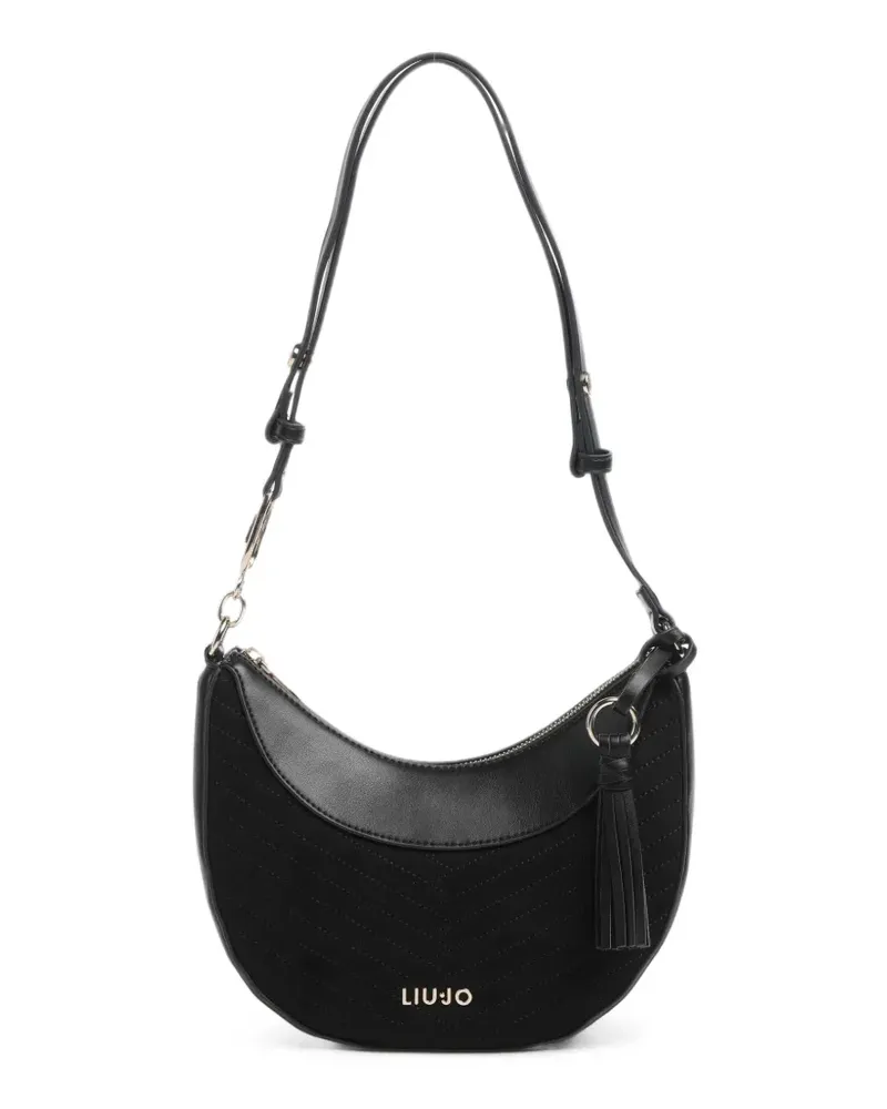 Liu Jo Schultertasche mit Chevron-Steppung - Schwarz Schwarz