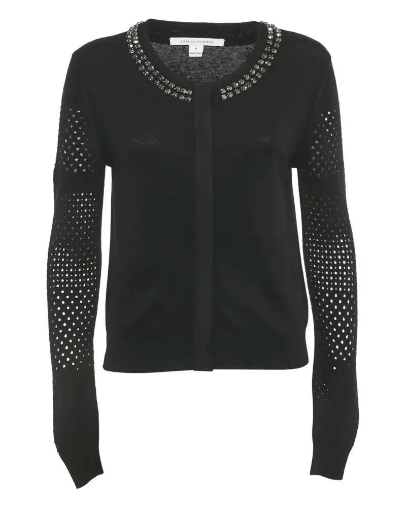 Diane von Furstenberg Cardigan mit Nieten - Schwarz Schwarz