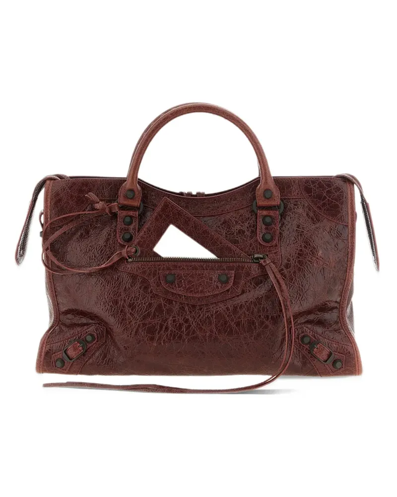 Balenciaga Le City bag medium in berry red - Rot Rot