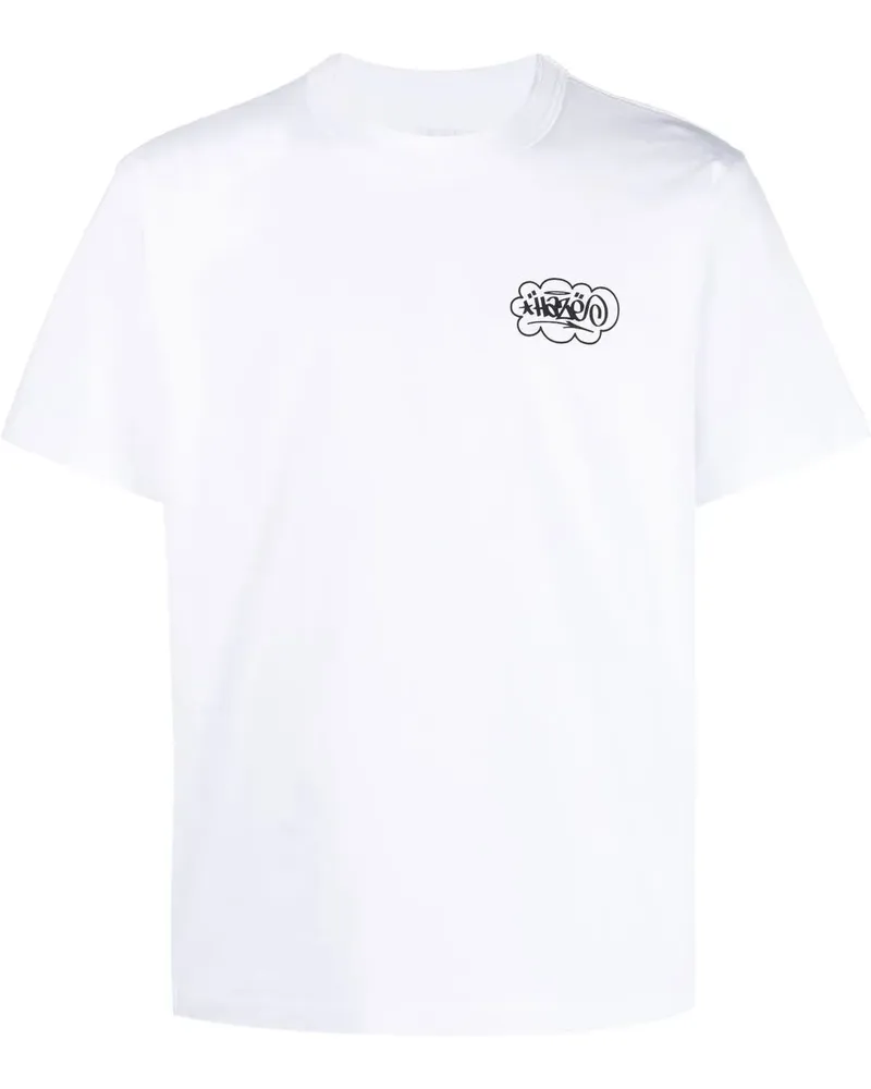 Sacai T-Shirt mit "One Kind Word"-Print - Weiß Weiß