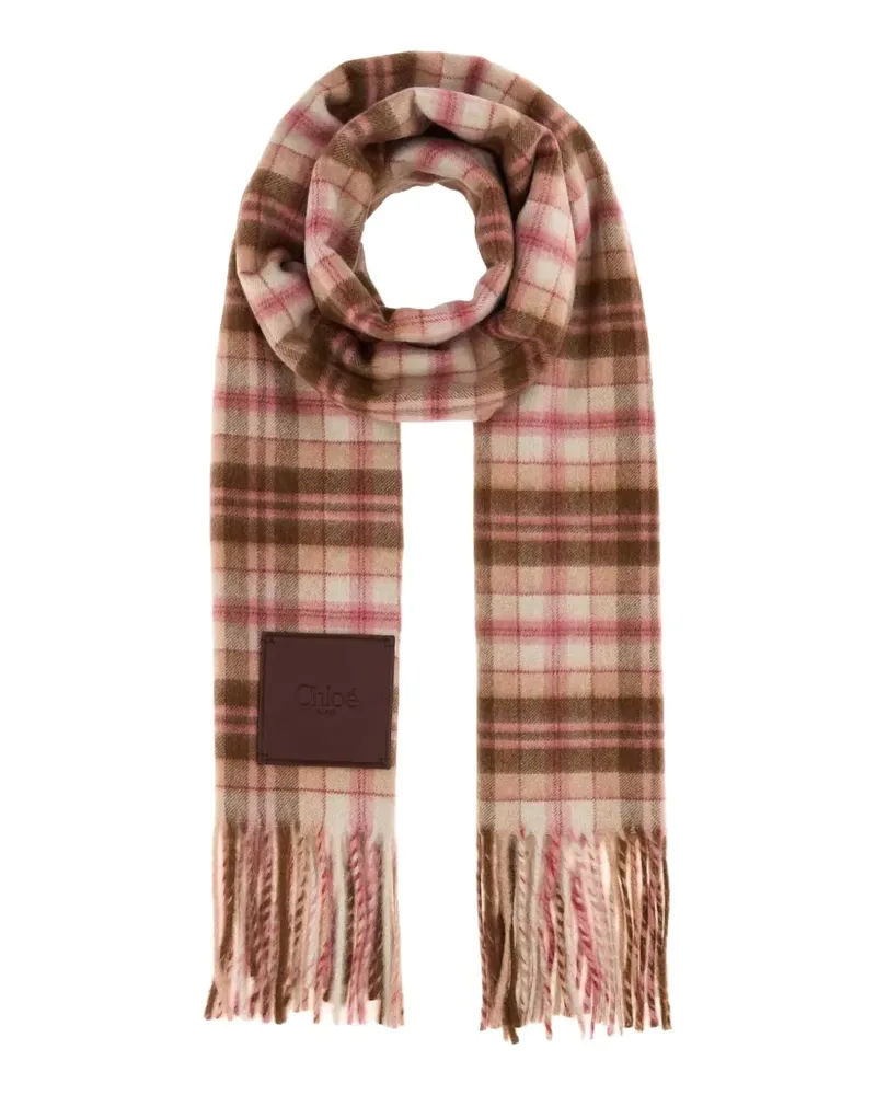 Chloé Highlanding Kaschmirschal - Rosa Rosa
