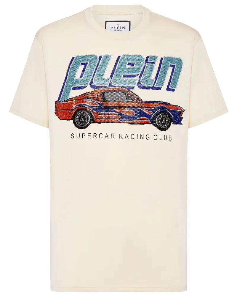 Philipp Plein Cars Racing T-Shirt - Nude Nude
