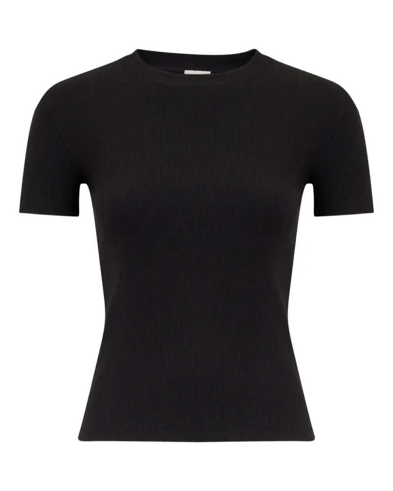 Nanushka Axton Cropped-T-Shirt - Schwarz Schwarz