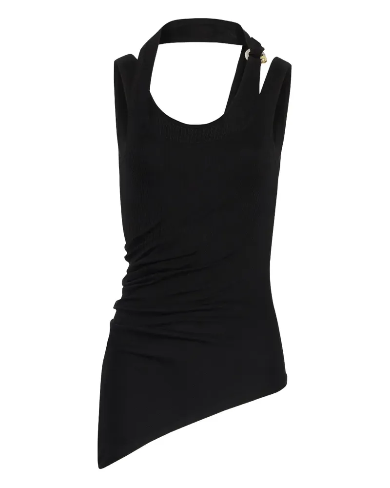 Jean Paul Gaultier Verdrehtes Tanktop im Layering-Look - Schwarz Schwarz
