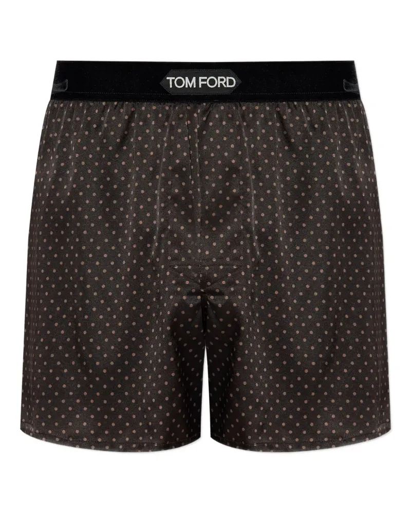 Tom Ford polka-dot pattern silk boxers - Braun Braun