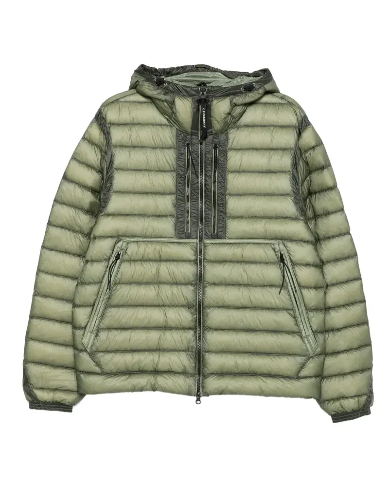 C.P. Company Gesteppte Kapuzenjacke - Grün Grün